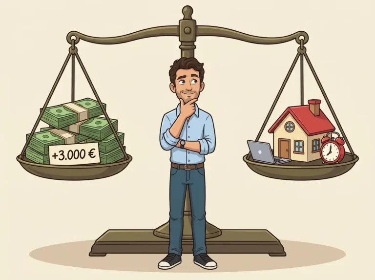 ¿Compensa cambiar de trabajo por menos sueldo? Balanza entre sueldo y teletrabajo.